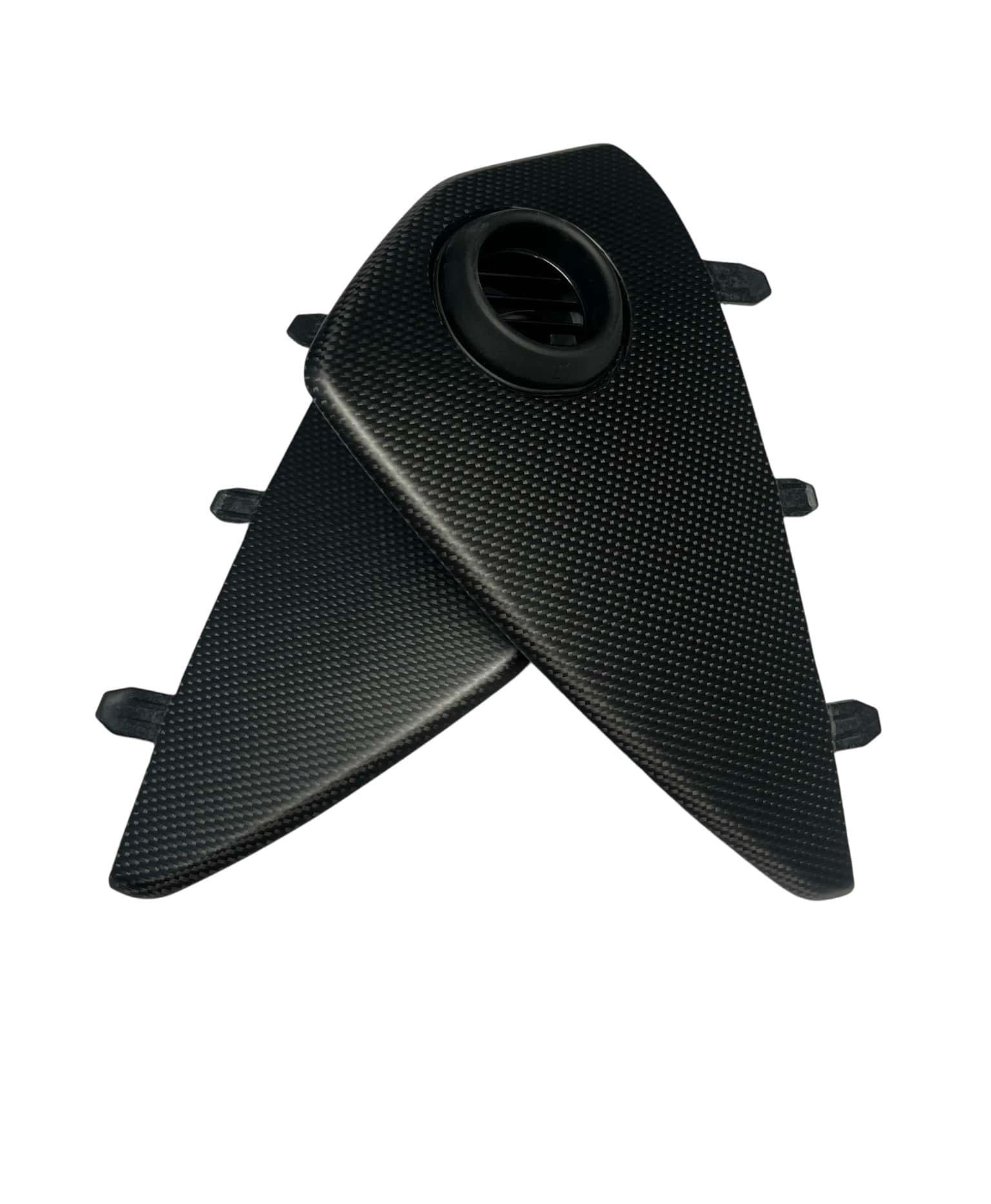 Gloss Black Carbon Look Side Mirror Covers For Audi A3 S3 RS3 2014-2020 (w/ Lane Assist)